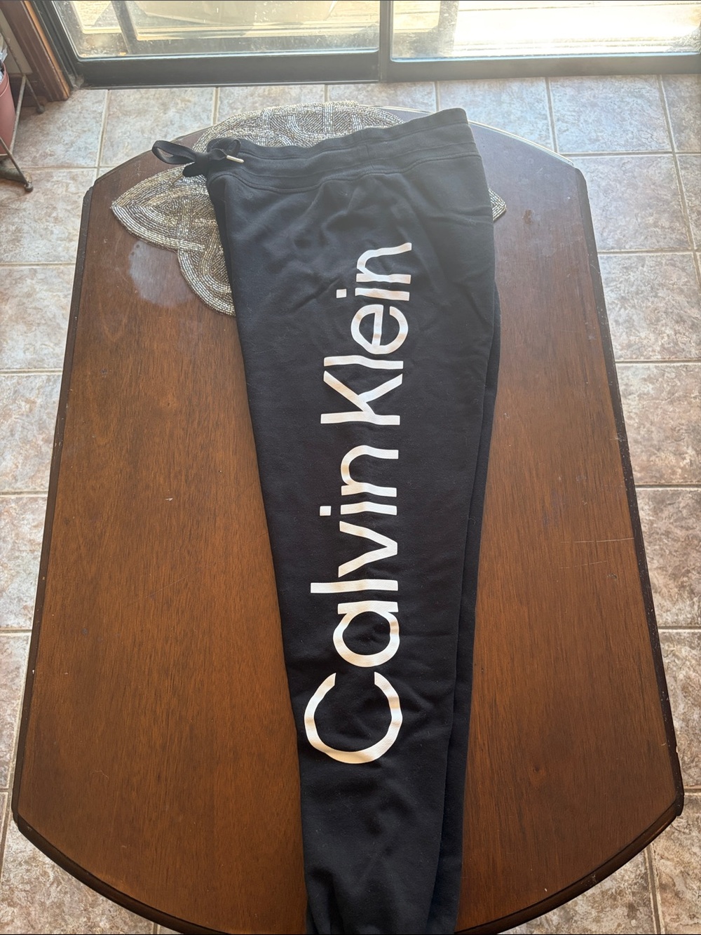 Calvin Klein Black Logo Jogger Pants